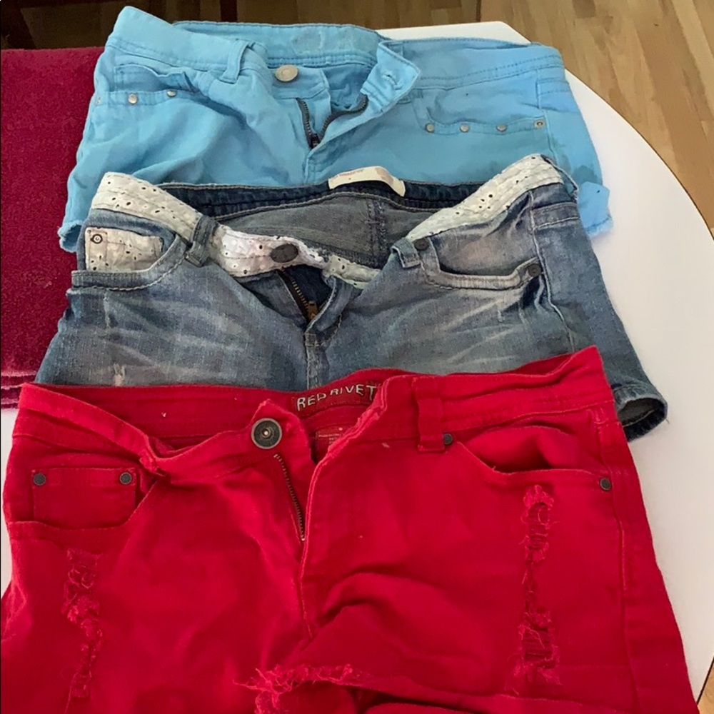 Three pair of shorts